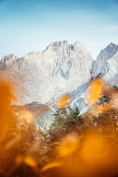 白昼雪山